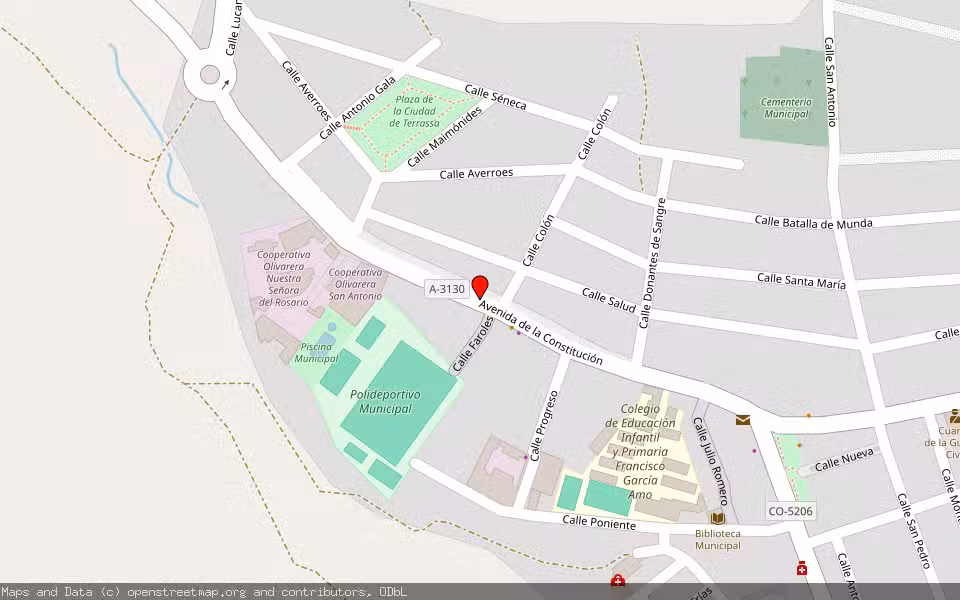 Mapa de Subasta Inmueble (Vivienda) en Nueva Carteya, Córdoba