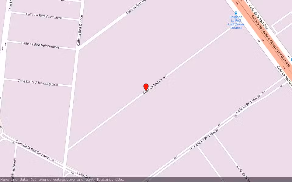 Mapa de Subasta Inmueble (Nave industrial) en Alcalá De Guadaira, Sevilla