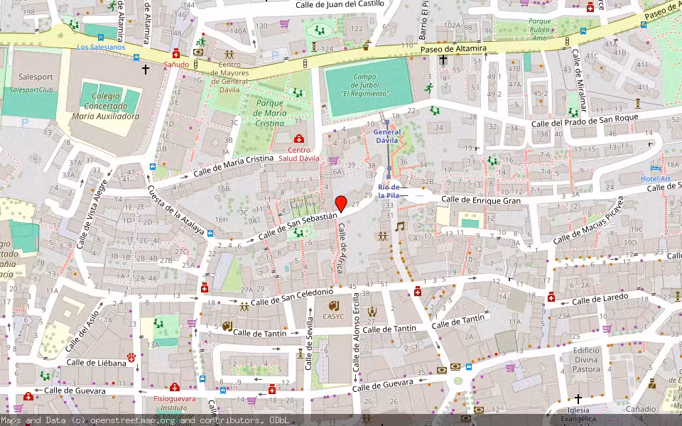 Mapa de Subasta Inmueble (Vivienda) en Santander, Cantabria