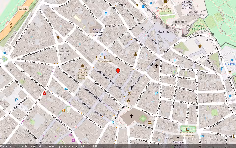 Mapa de Subasta Inmueble (Local comercial) en Badajoz
