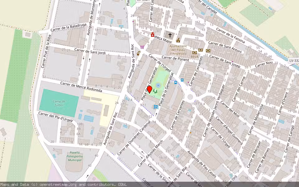 Mapa de Subasta Inmueble (Vivienda) en Palau D'anglesola, Lleida
