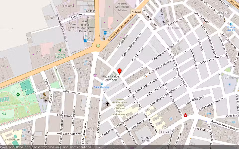 Mapa de Subasta Inmueble (Vivienda) en Ubeda, Jaén