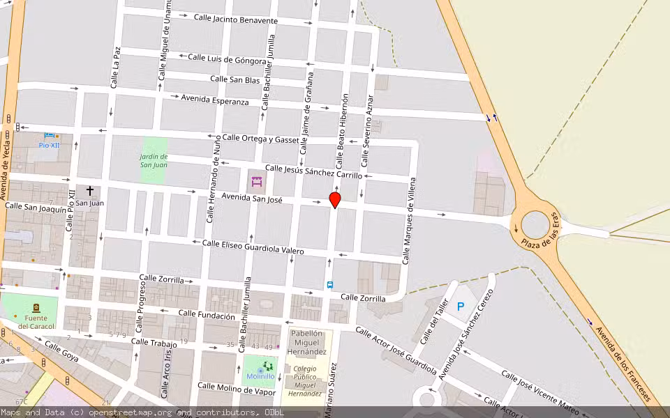 Mapa de Subasta Inmueble (Vivienda) en Jumilla, Murcia