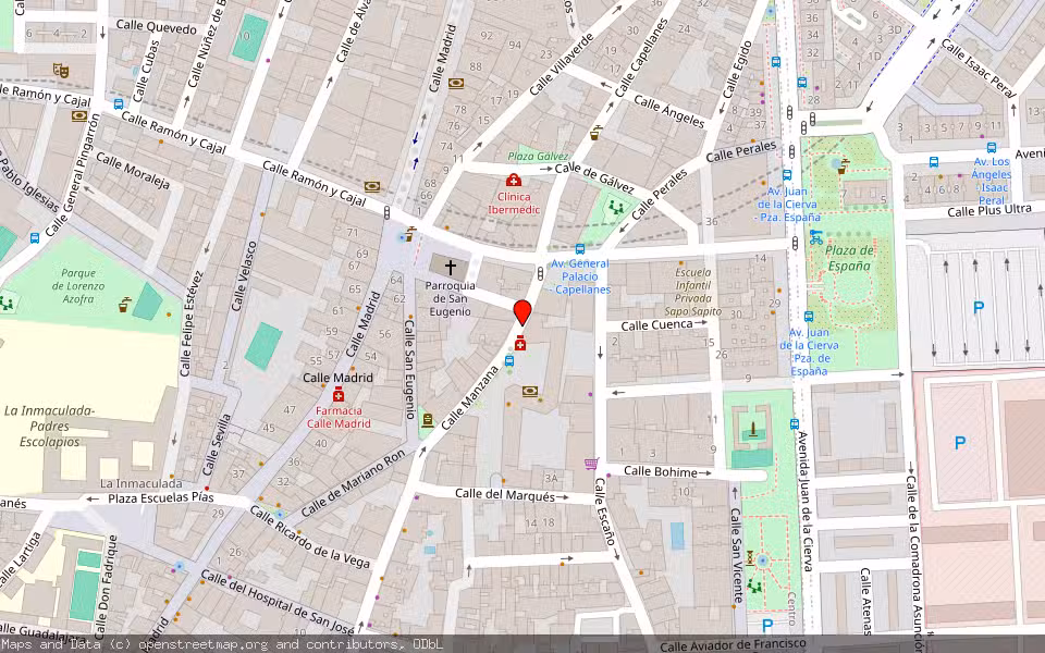 Mapa de Subasta Inmueble (Garaje) en Getafe, Madrid