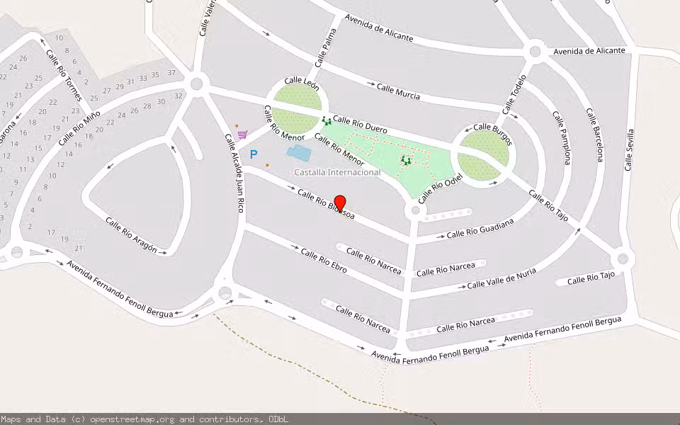 Mapa de Subasta Inmueble (Garaje) en Castalla, Alicante/Alacant