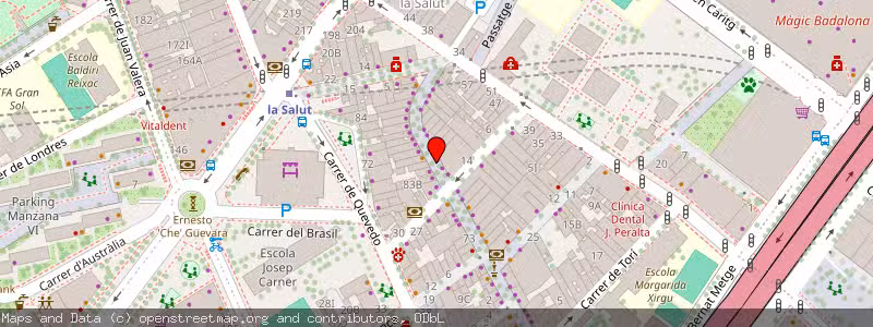 Mapa de Subasta de Inmueble (Local comercial) en Badalona, Barcelona 
