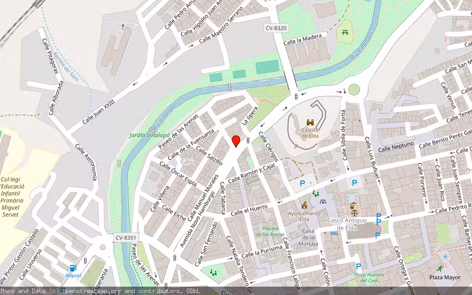 Mapa de Subasta Inmueble (Vivienda) en Elda, Alicante/Alacant