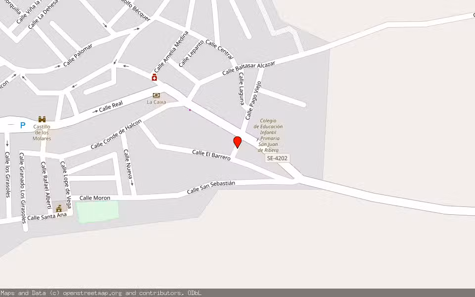 Mapa de Subasta Inmueble (Vivienda) en Los Molares, Sevilla