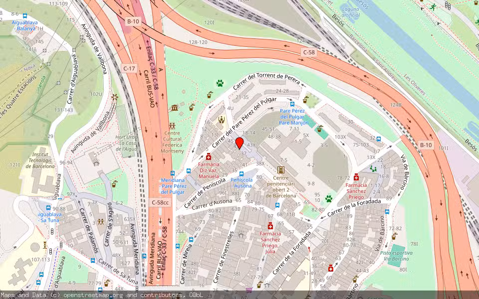 Mapa de Subasta Inmueble (Vivienda) en Barcelona
