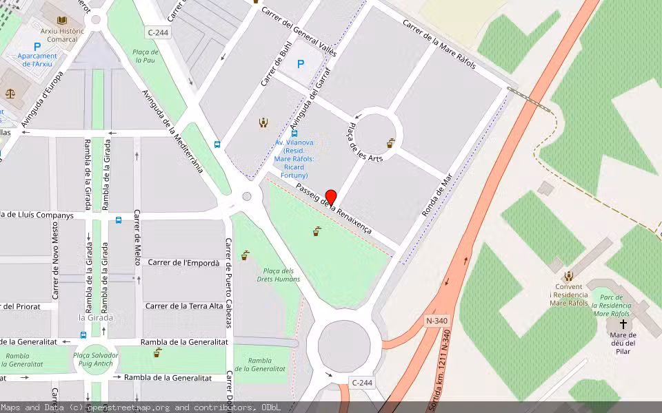 Mapa de Subasta Inmueble (Local comercial) en Vilafranca Del Penedés, Barcelona