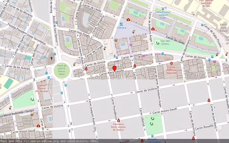Mapa de Subasta Inmueble (Vivienda) en Sant Boi De Llobregat, Barcelona