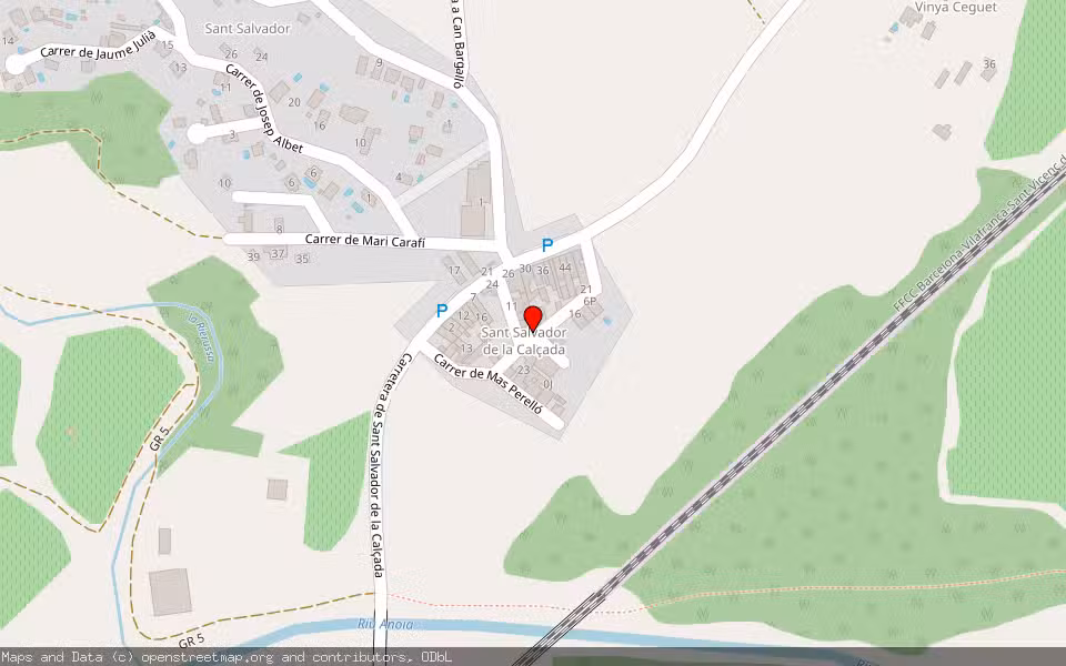 Mapa de Subasta Inmueble (Vivienda) en Gelida, Barcelona