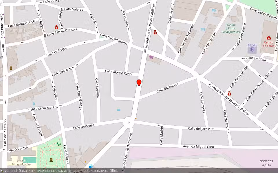 Mapa de Subasta Inmueble (Vivienda) en Villarrobledo, Albacete