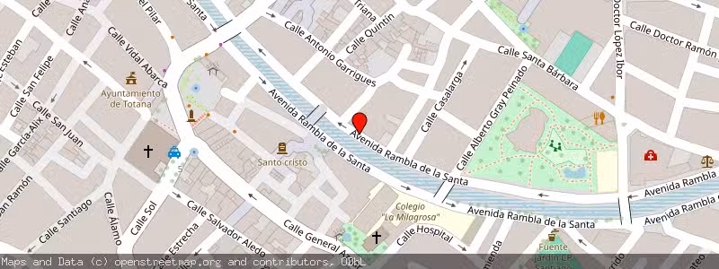 Mapa de Subasta de Inmueble (Local comercial) en Totana, Murcia 