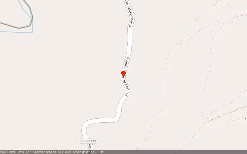 Mapa de Subasta Inmueble (Finca rústica) en San Felices, Soria