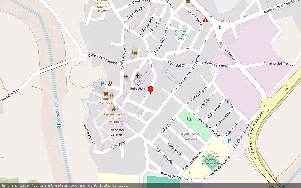 Mapa de Subasta Inmueble (Vivienda) en Olula Del Rio, Almería