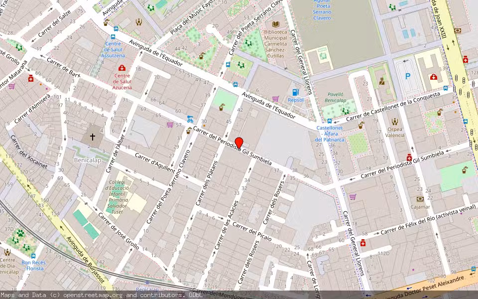 Mapa de Subasta Inmueble (Vivienda) en Valencia, Valencia/València