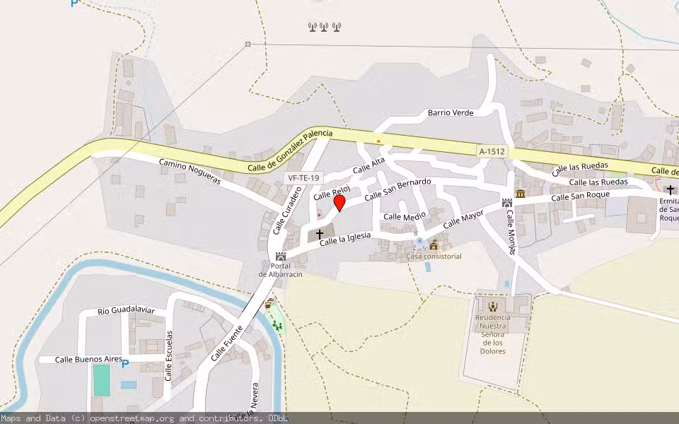 Mapa de Subasta Inmueble (Vivienda) en Gea De Albarracin, Teruel