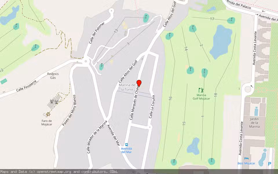 Mapa de Subasta Inmueble (Garaje) en Mojacar, Almería