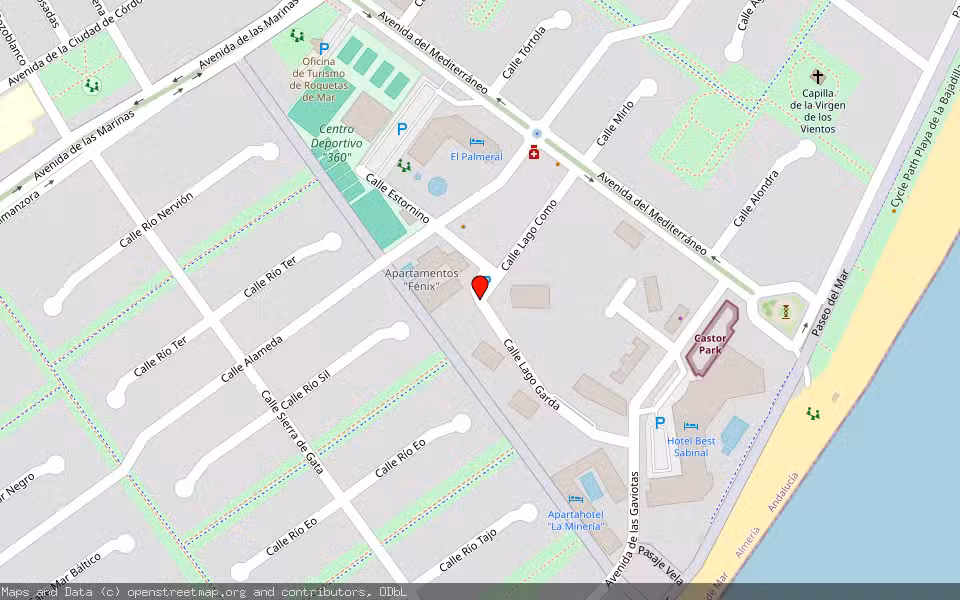 Mapa de Subasta Inmueble (Vivienda) en Roquetas De Mar, Almería