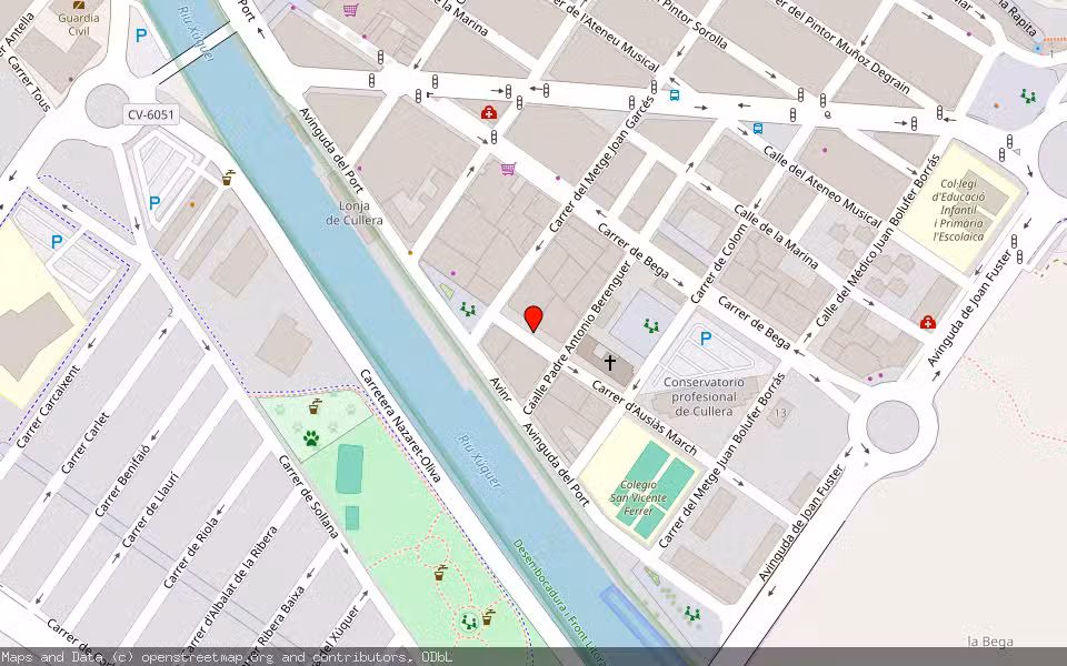 Mapa de Subasta Inmueble (Vivienda) en Cullera, Valencia/València