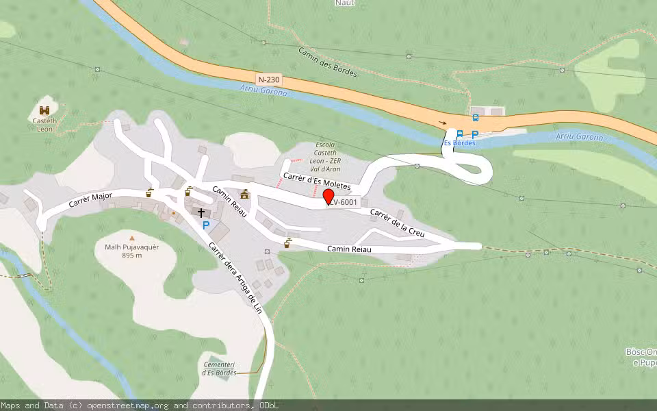 Mapa de Subasta Inmueble (Vivienda) en Es Bordes, Lleida