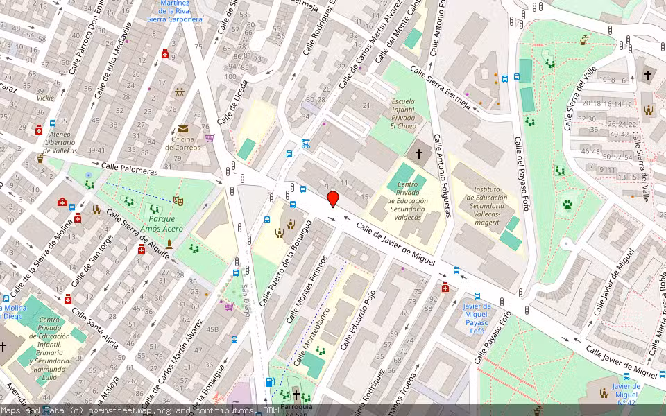Mapa de Subasta Inmueble (Vivienda) en Madrid