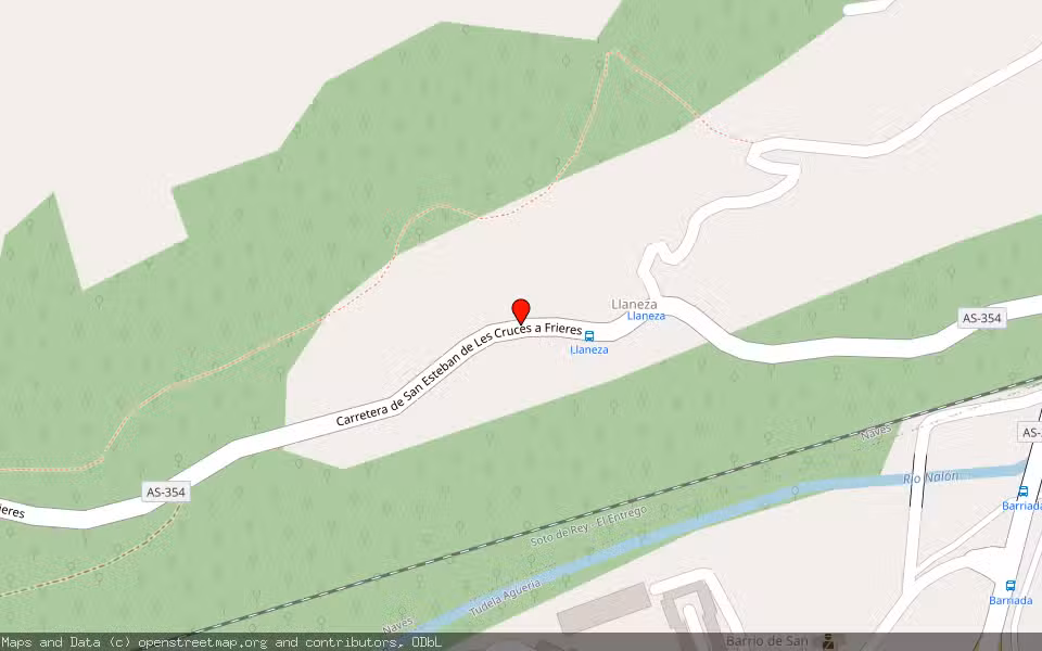 Mapa de Subasta Inmueble (Finca rústica) en Oviedo, Asturias
