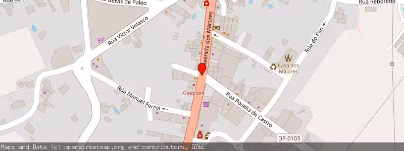 Mapa de Subasta de Inmueble (Garaje) en Carral, La Coruña (A Coruña) 