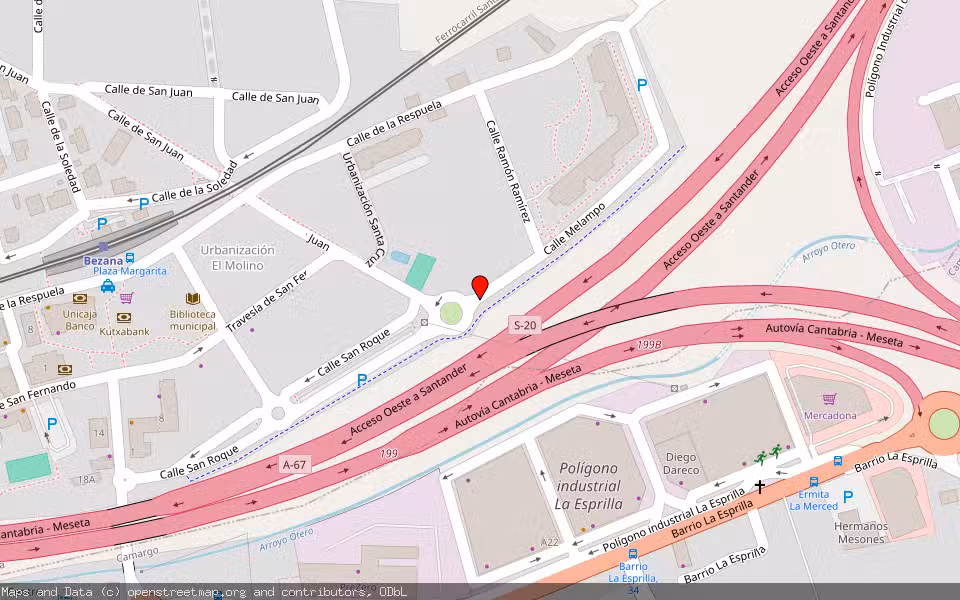 Mapa de Subasta Inmueble (Otros) en Santa Cruz De Bezana, Cantabria