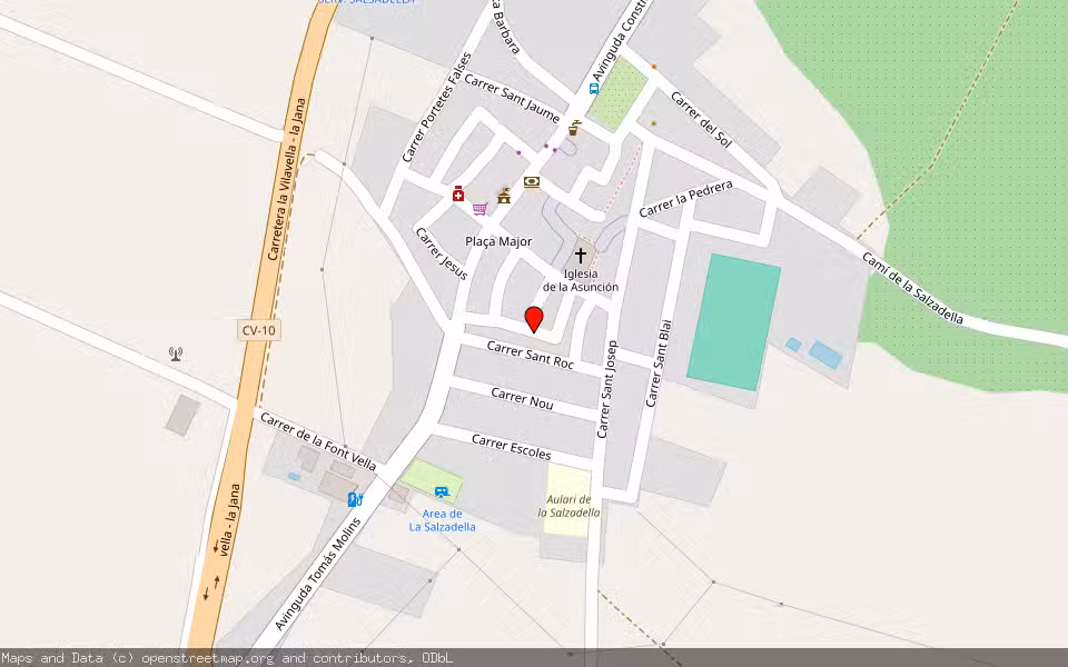 Mapa de Subasta Inmueble (Vivienda) en La Salzadella, Castellón/Castelló