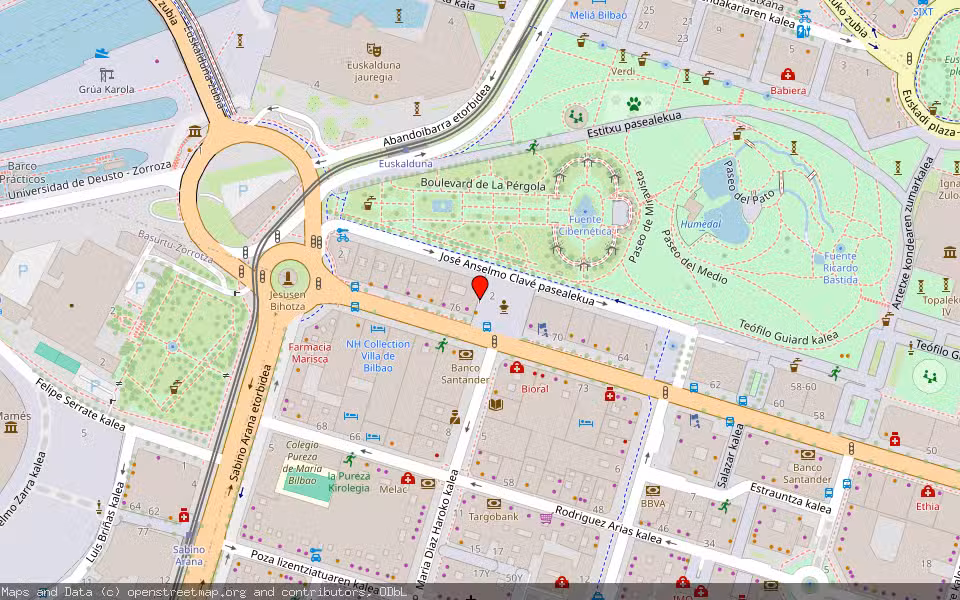 Mapa de Subasta Inmueble (Vivienda) en Bilbao, Bizkaia