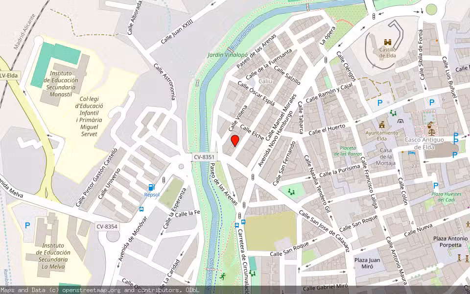 Mapa de Subasta Inmueble (Local comercial) en Elda, Alicante/Alacant