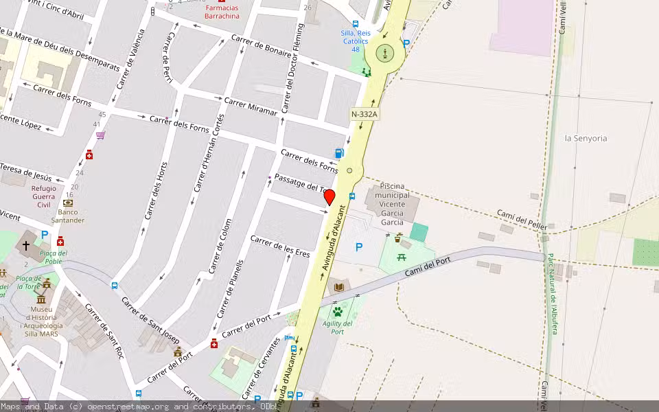 Mapa de Subasta Inmueble (Vivienda) en Silla, Valencia/València