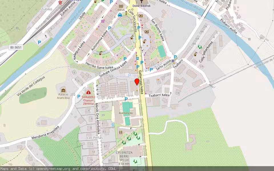 Mapa de Subasta Inmueble (Vivienda) en Sodupe-güeñes, Bizkaia