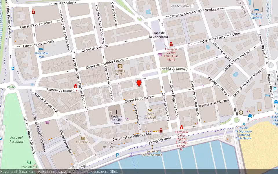Mapa de Subasta Inmueble (Vivienda) en Cambrils, Tarragona