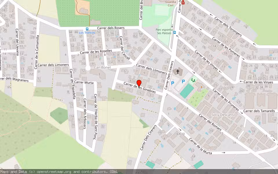Mapa de Subasta Inmueble (Garaje) en Sant Antoni De Portmany, Illes Balears
