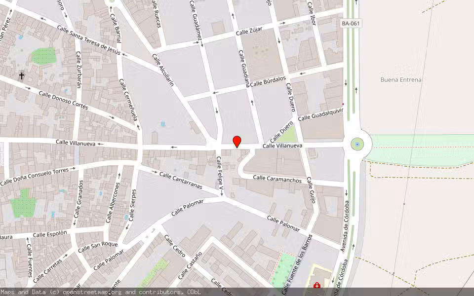 Mapa de Subasta Inmueble (Vivienda) en Don Benito, Badajoz