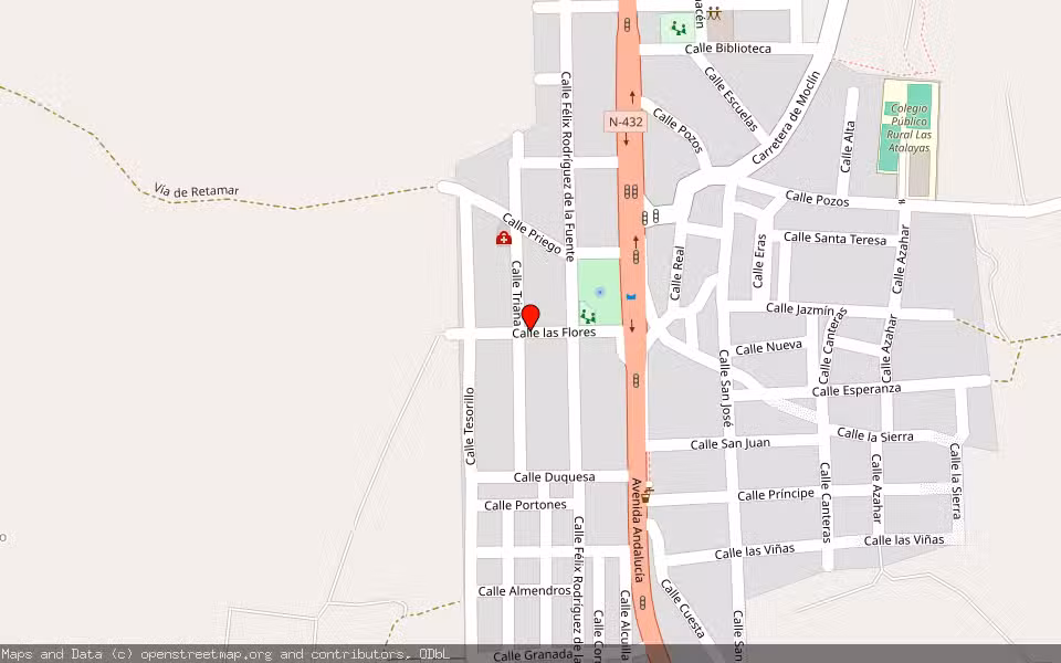 Mapa de Subasta Inmueble (Vivienda) en Moclin, Granada