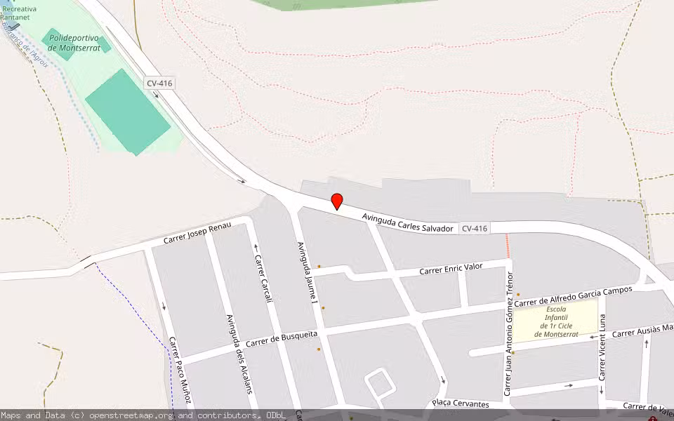 Mapa de Subasta Inmueble (Finca rústica) en Montserrat, Valencia/València