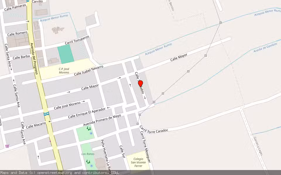 Mapa de Subasta Inmueble (Vivienda) en Murcia