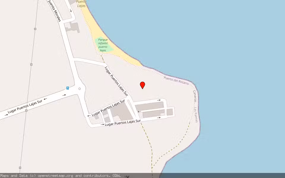 Mapa de Subasta Inmueble (Vivienda) en Puerto Lajas, Las Palmas