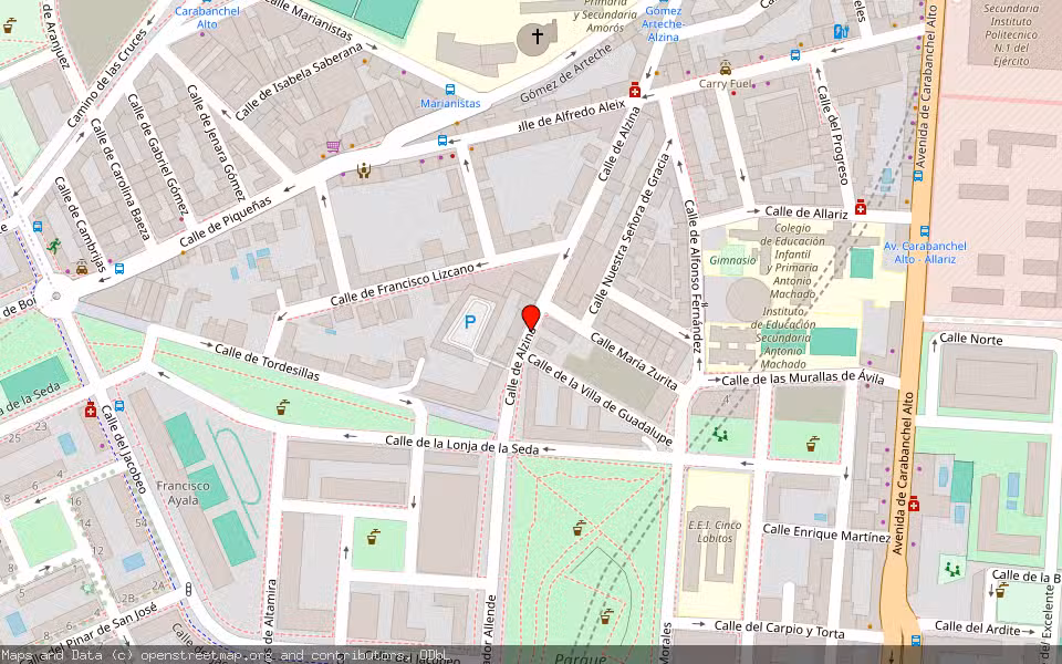 Mapa de Subasta Inmueble (Vivienda) en Madrid