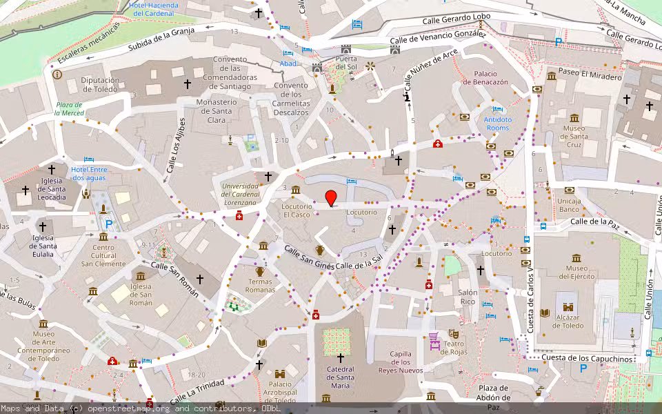 Mapa de Subasta Inmueble (Vivienda) en Toledo