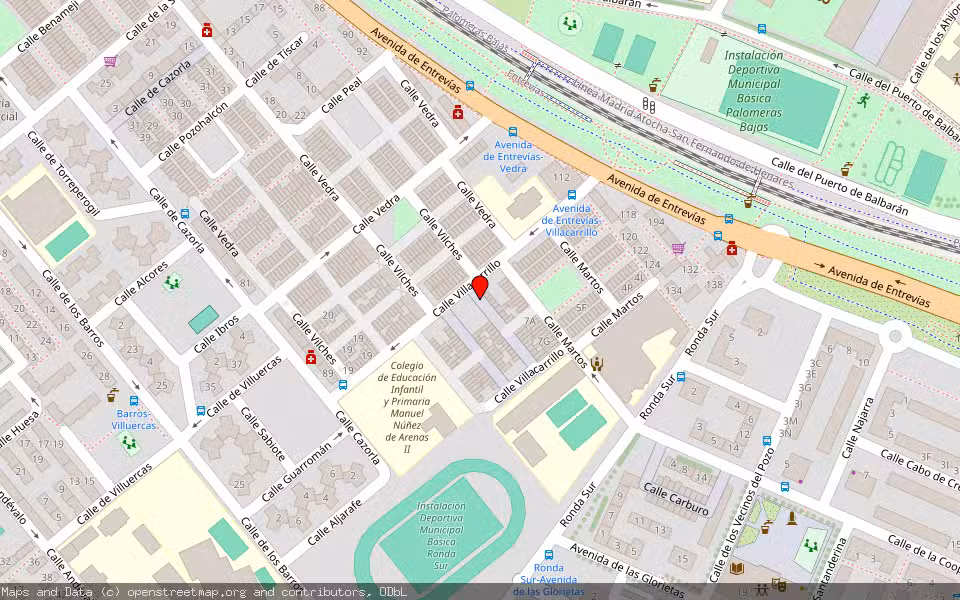 Mapa de Subasta Inmueble (Vivienda) en Madrid