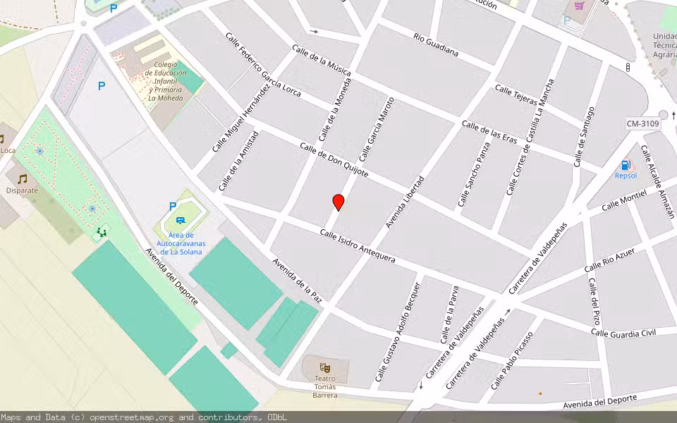 Mapa de Subasta Inmueble (Vivienda) en Solana (la), Ciudad Real