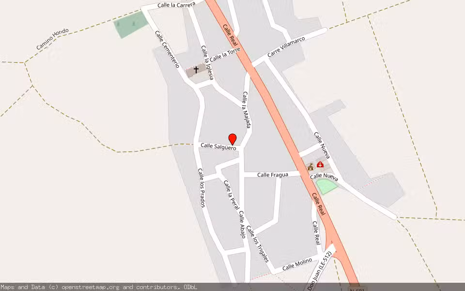 Mapa de Subasta Inmueble (Vivienda) en Santas Martas, León