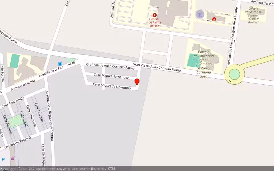 Mapa de Subasta Inmueble (Vivienda) en Palma Del Ríio, Córdoba