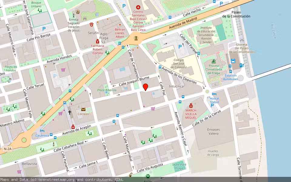Mapa de Subasta Inmueble (Vivienda) en Candasnos, Huesca