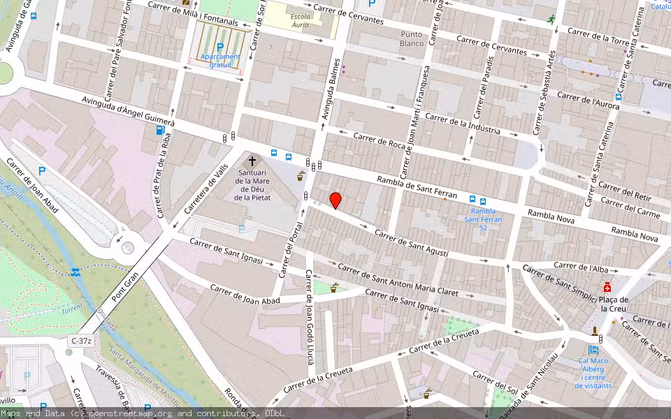 Mapa de Subasta Inmueble (Vivienda) en Igualada, Barcelona